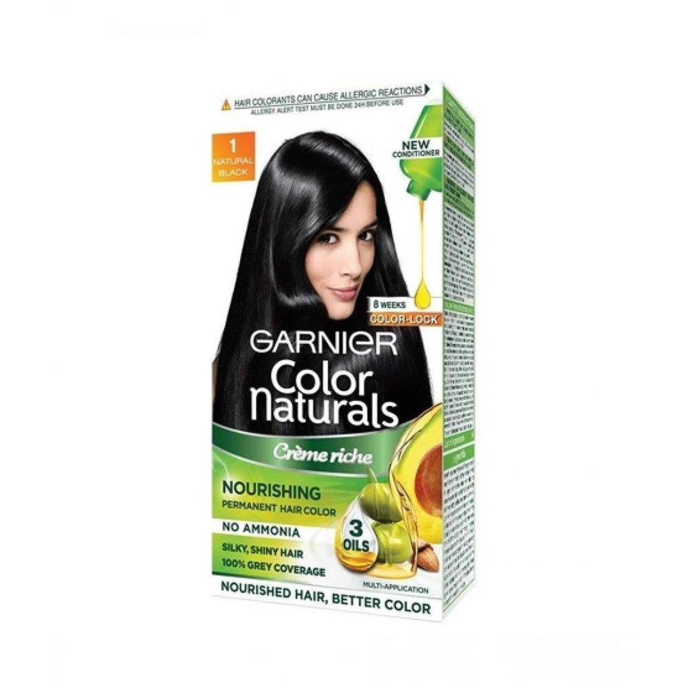 Picture of Garnier Hair Color Creme 1 Natural Black