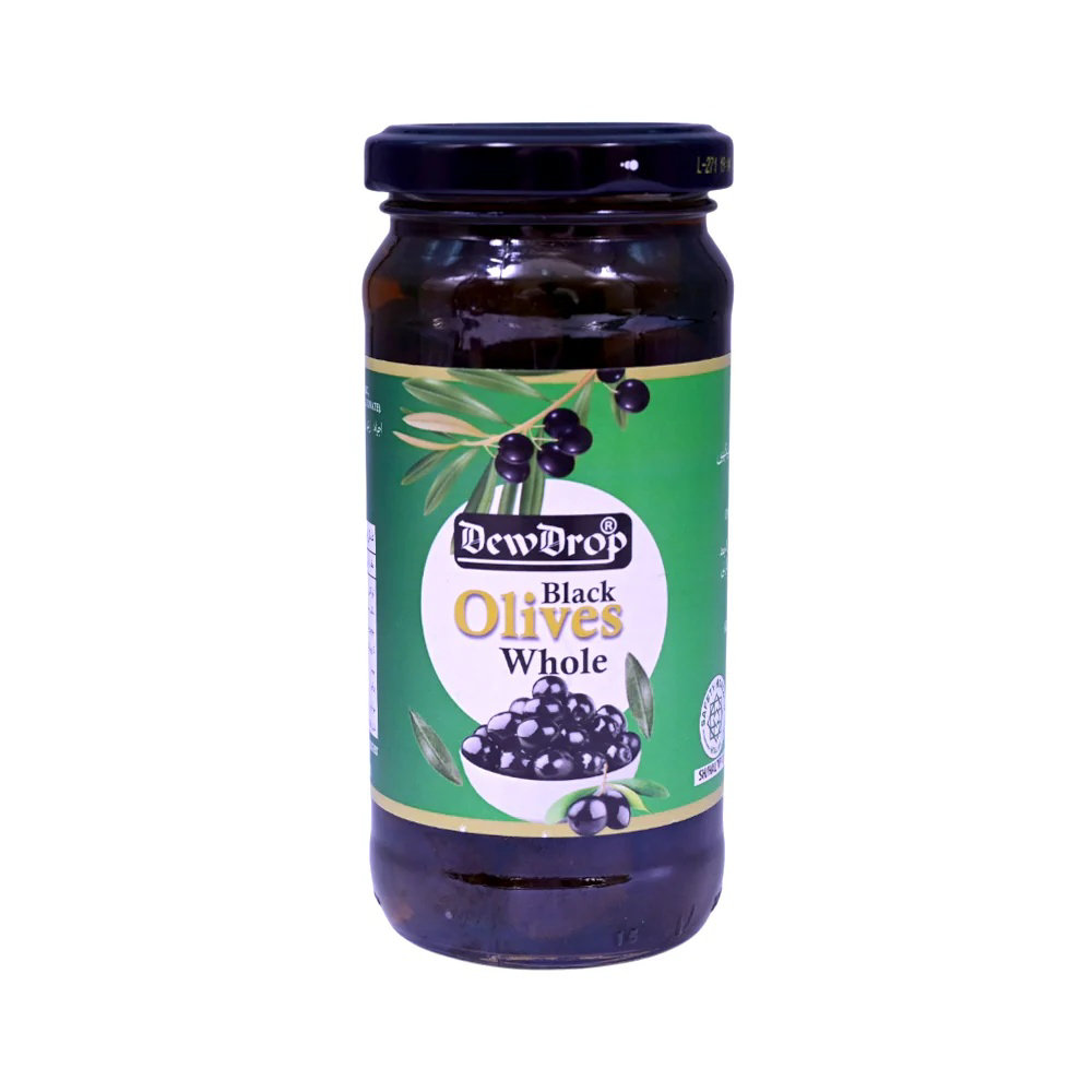 Picture of Dewdrop Black Olives Whole 220GM