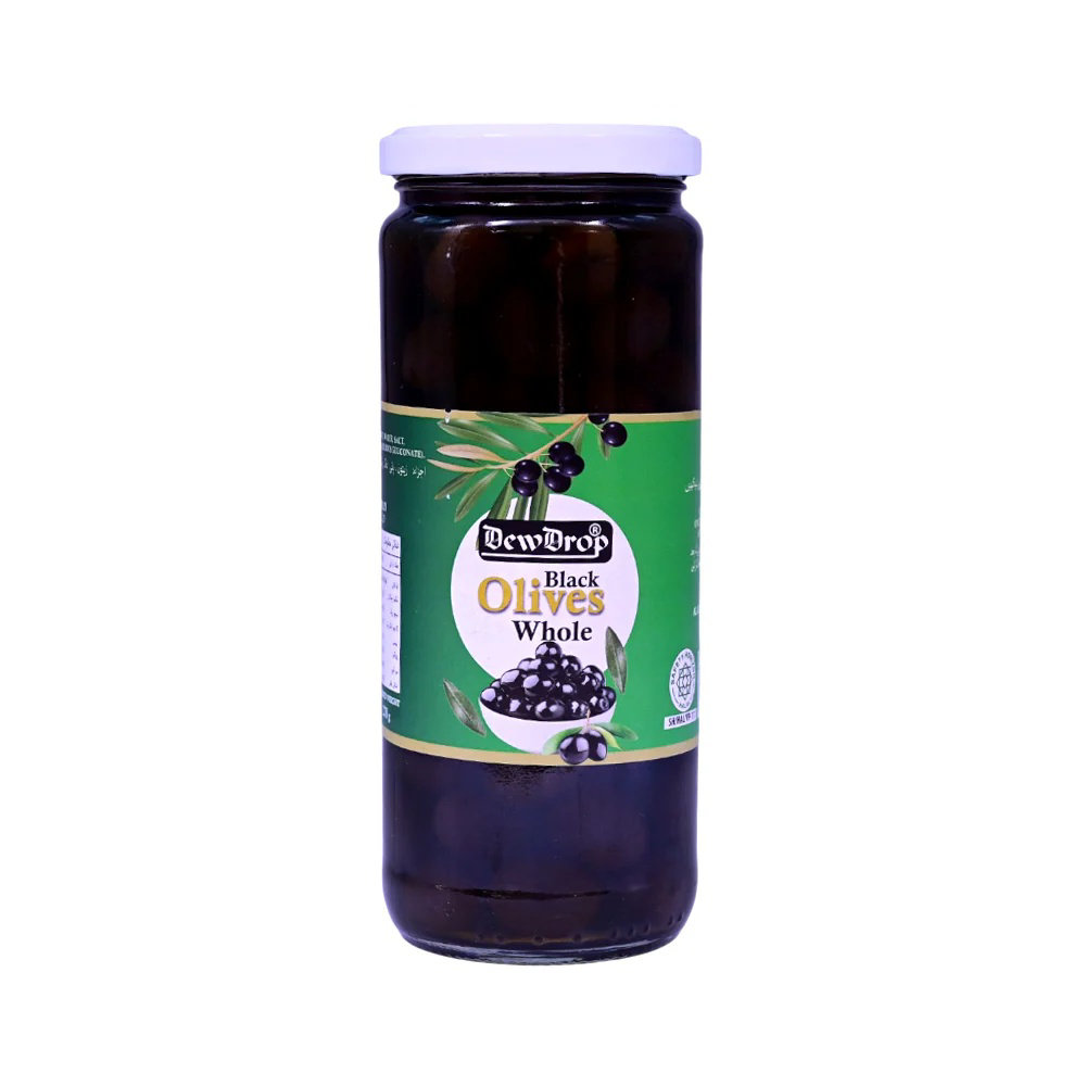 Picture of Dewdrop Black Olives Whole 430GM