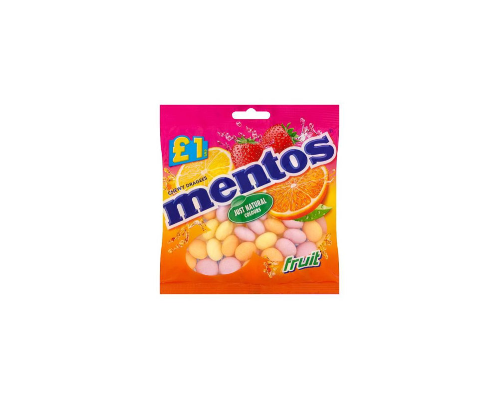 Picture of Mentos Fruit Chewy Dragees 135GM