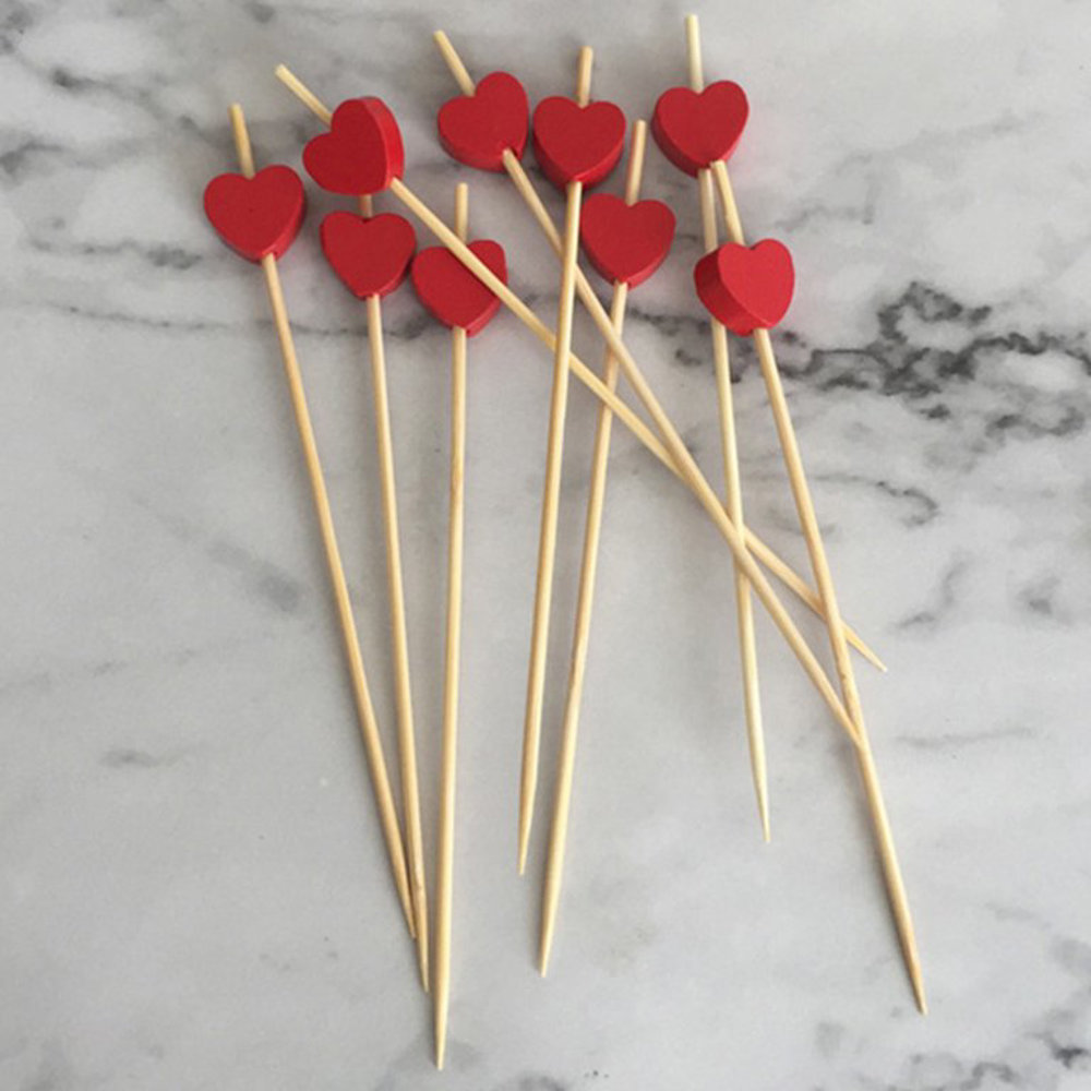 Picture of Happy Toothpick Ovel Heart Stick 