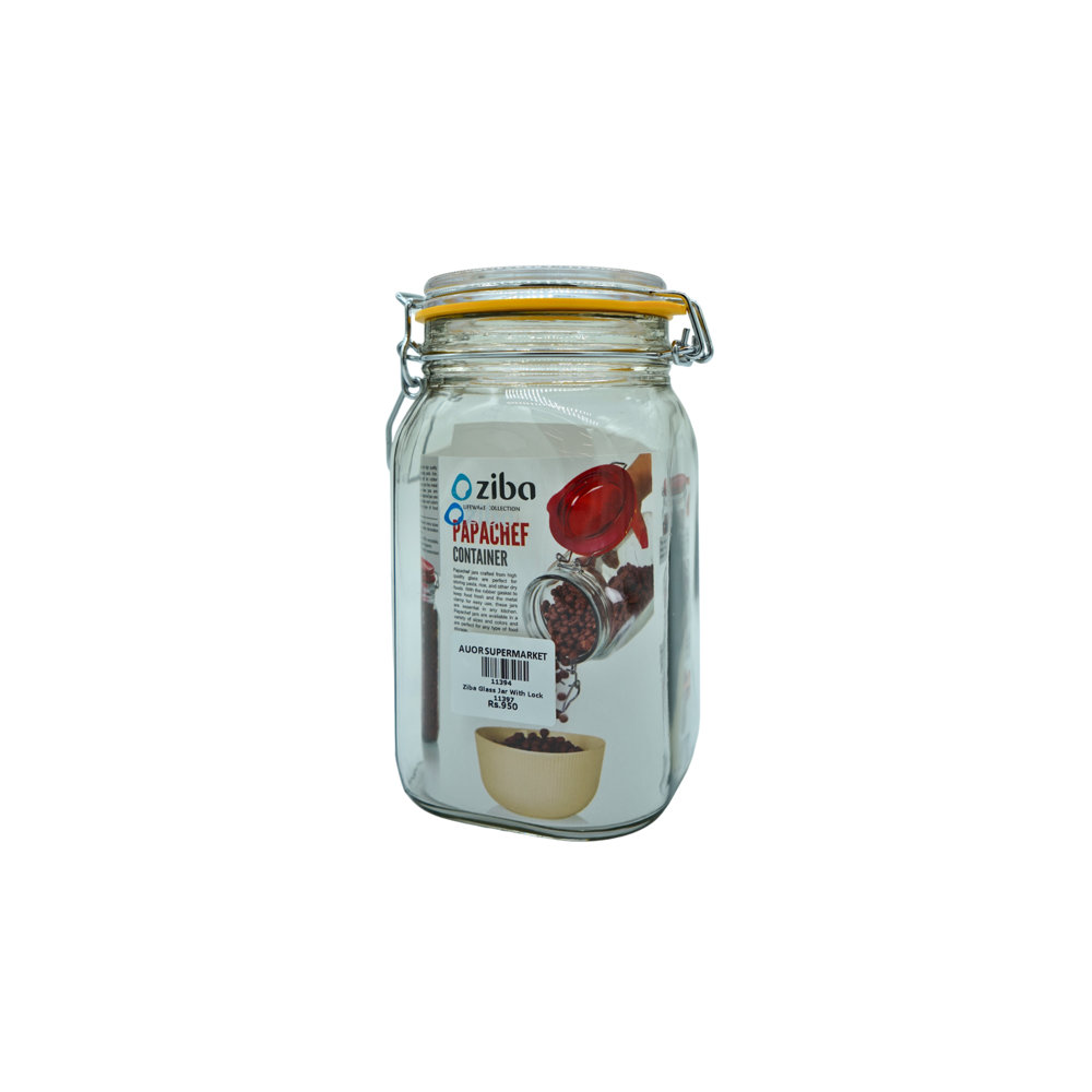 Picture of Ziba Glass Jar With Lock 11396
