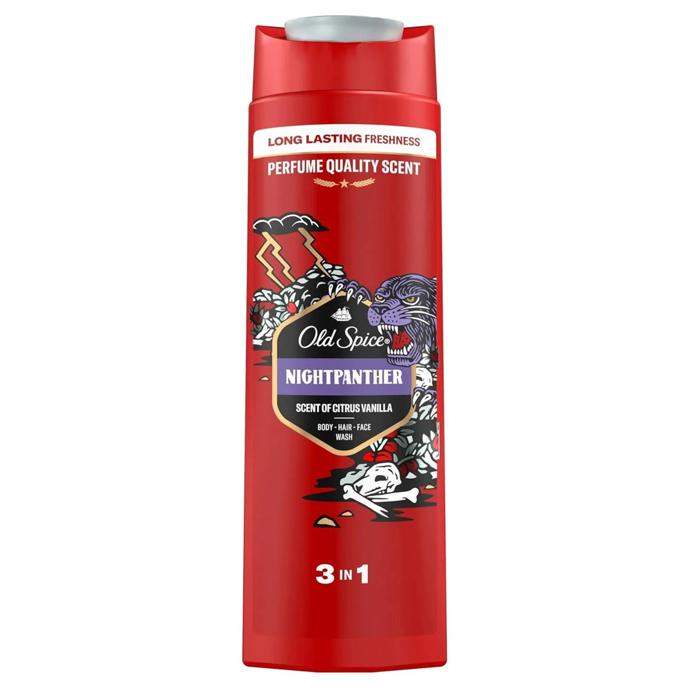 Picture of Old Spice Nightpanther 3in 1 Shower Gel 400ML UK