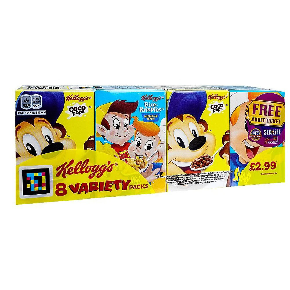 Picture of Kellogg's 8 Variety Pack 196GM
