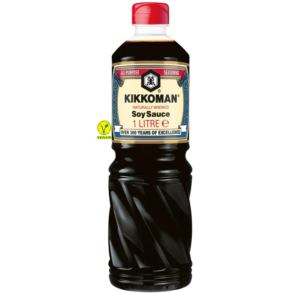 Picture of Kikkoman Soy Sauce Naturally Brewed Blue 1ltr