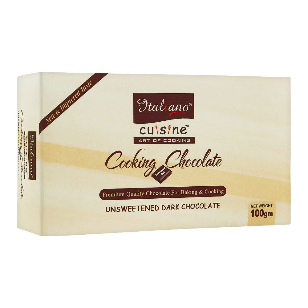 Picture of Italiano Cooking Chocolate Unsweetened Dark 100GM