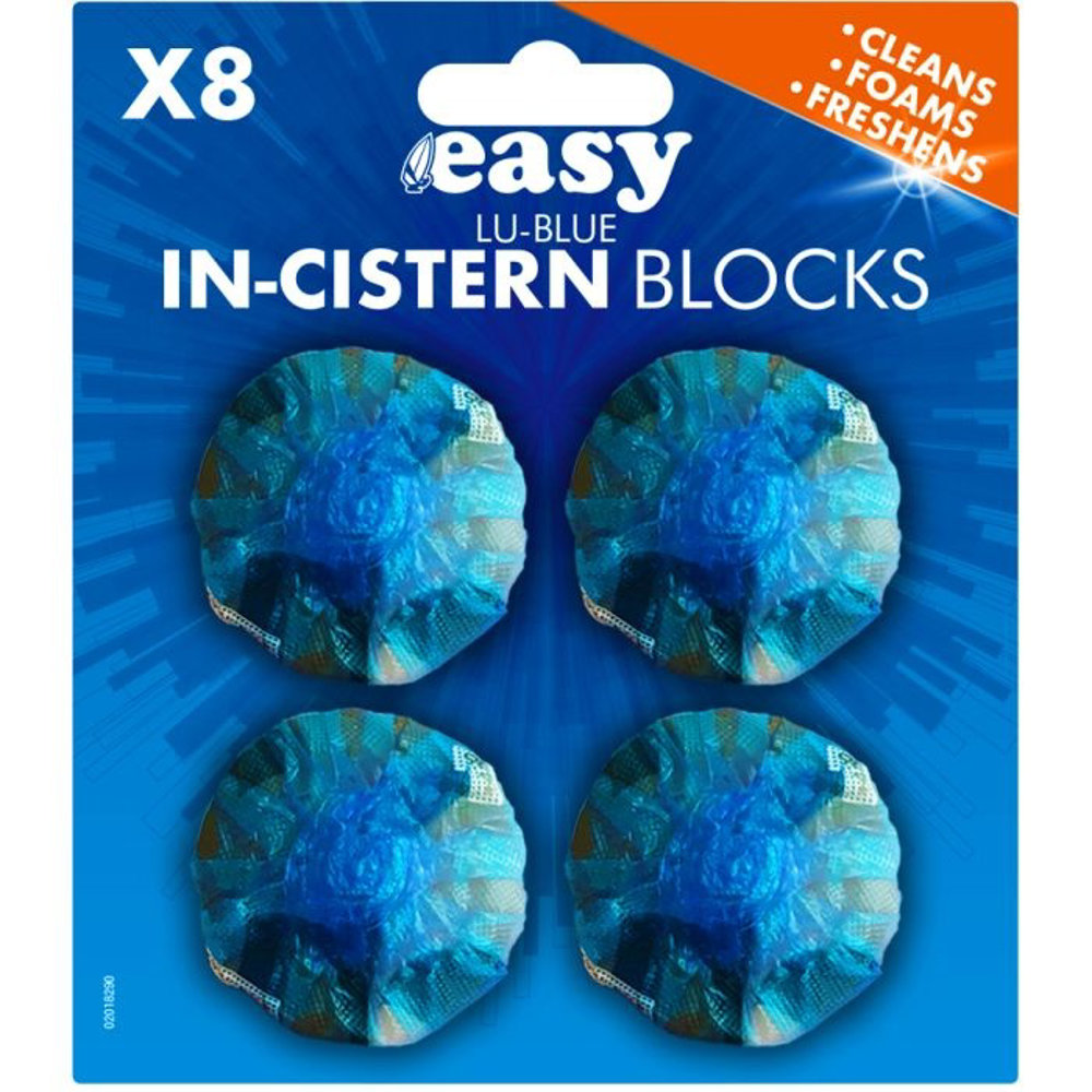 Picture of Easy Lu-Blue In-Cistern Blocks 8PK Bathroom Cleaning