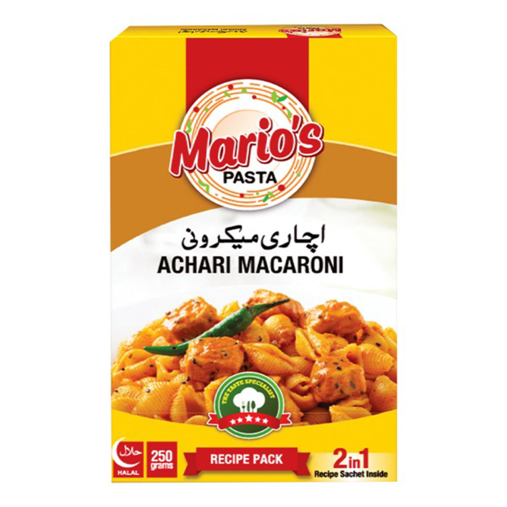 Picture of Marios Pasta Achari Macaroni 2in1 225GM