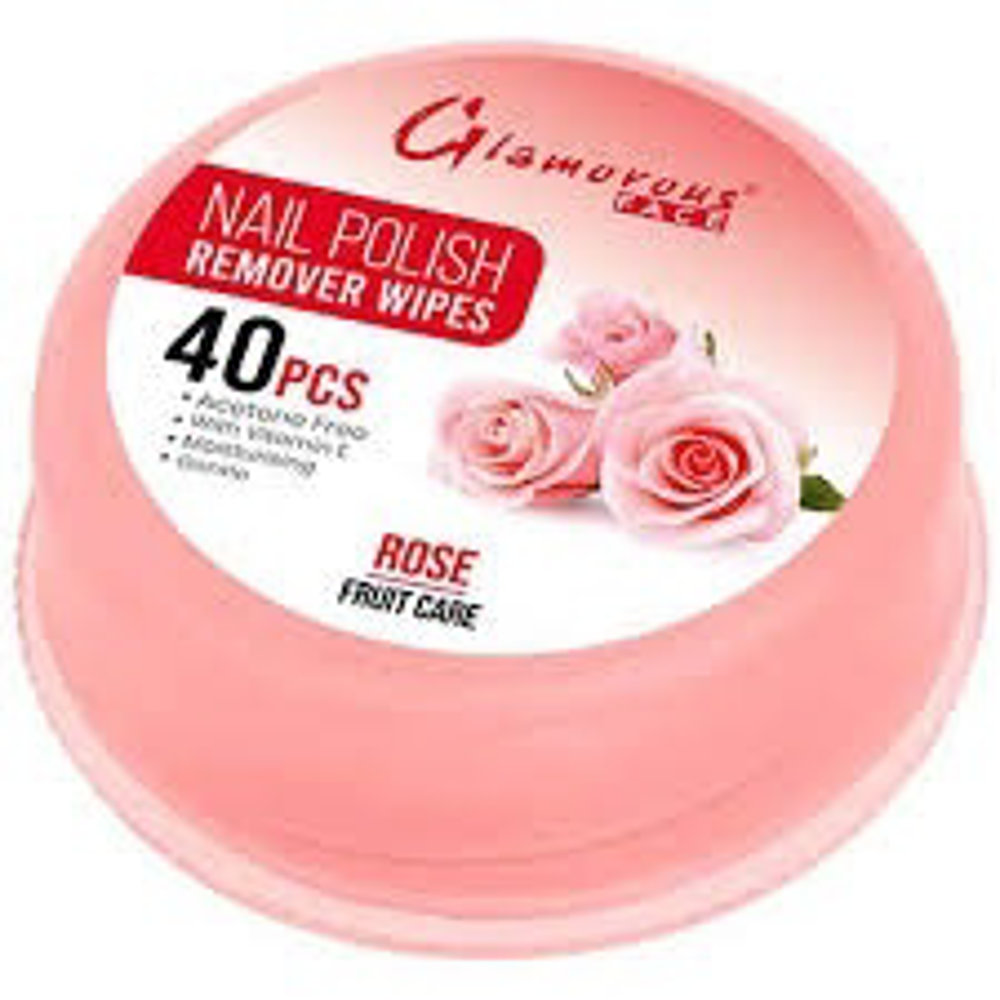 Picture of Glamorous Rose Nail Polish Remover 40Pcs