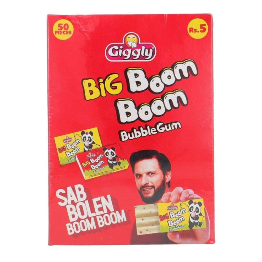 Picture of Giggly Bubble Gum Big Boom Boom 60PC