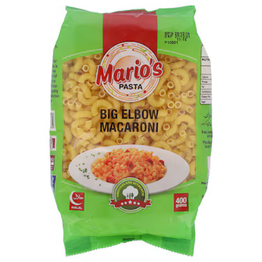 Picture of Marios Pasta Big Slanty Macaroni 400GM