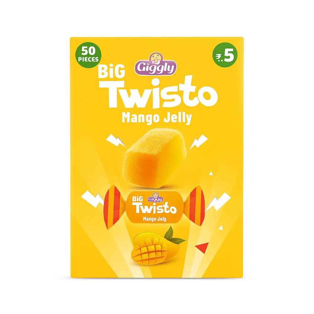 Picture of Giggly Jelly Big Twisto Mango 60PC