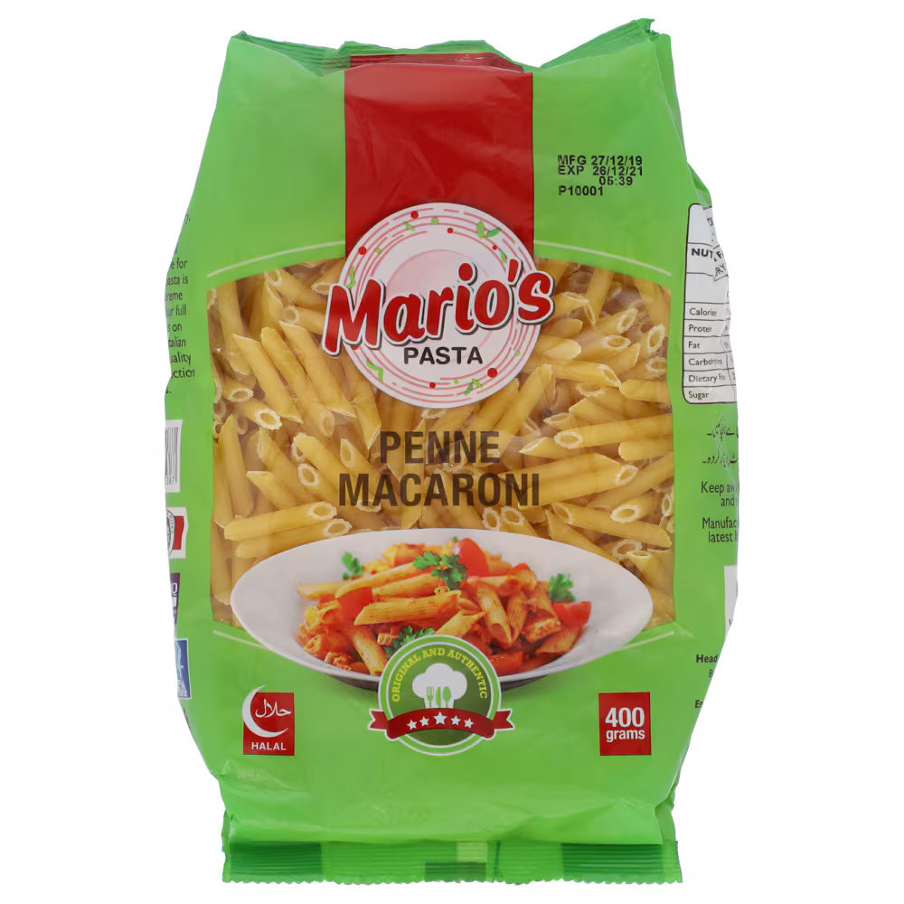 Picture of Marios Pasta Penne Macaroni 400GM