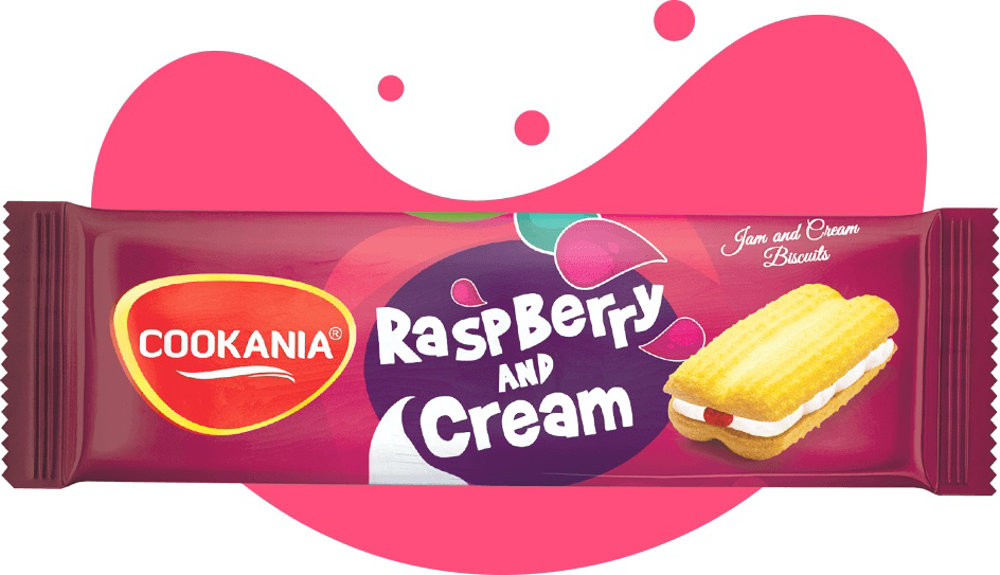 Picture of Cookania Luxury Biscuits Raspberry and Cream RS.50
