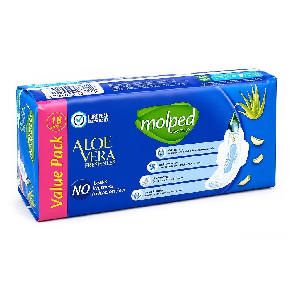 Picture of Molped Maxi Thick Aloe Vera 18Pads
