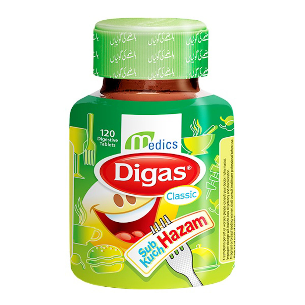 Picture of Medics Digas Classic 120 Tablets