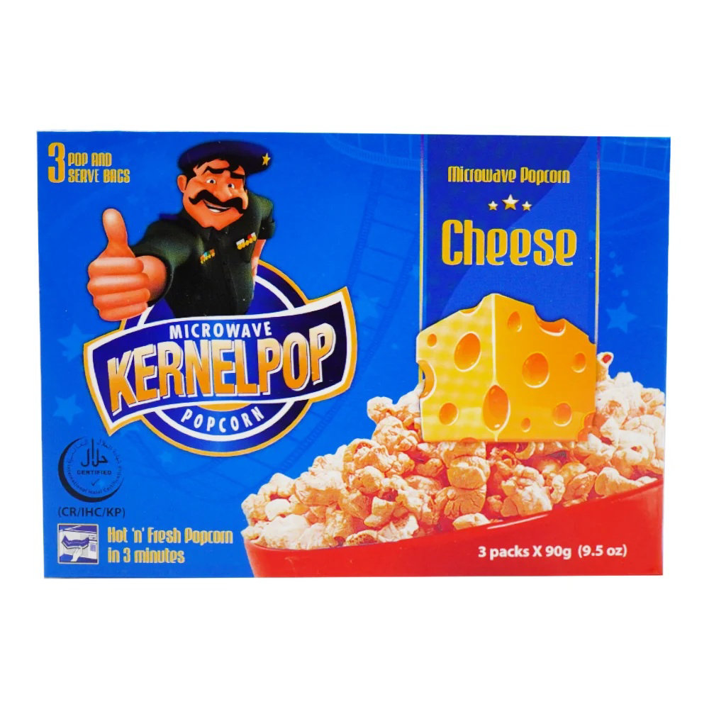 Picture of Kernelpop Microwave Popcorn Cheese 270GM Box