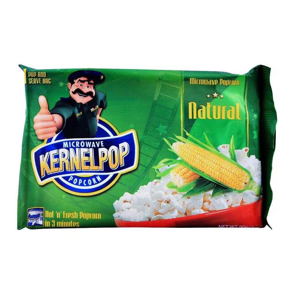 Picture of Kernelpop Microwave Popcorn Natural 90GM
