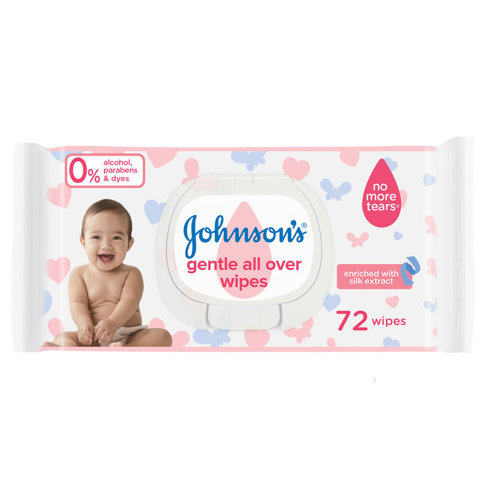 Picture of Johnson's Baby Wipes 72Pcs 