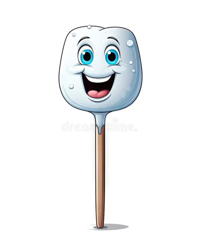 Picture of Happy Ovel Cartoon Toothpick 