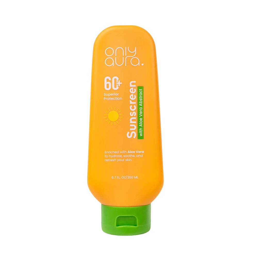 Picture of Only Aura Sunscreen 60+ With Aloe Vera Cream 200ML