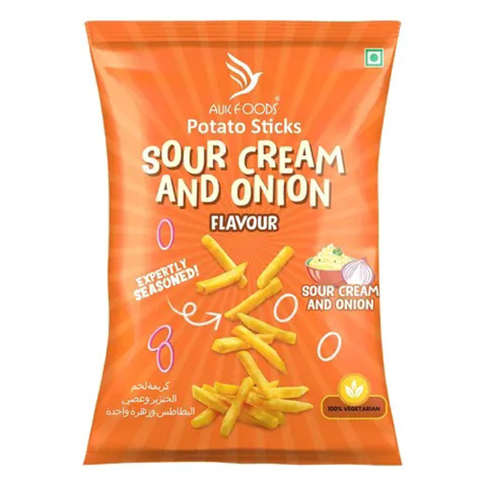 Picture of Auk Foods Potato Sticks Sour Cream & Onion 70GM