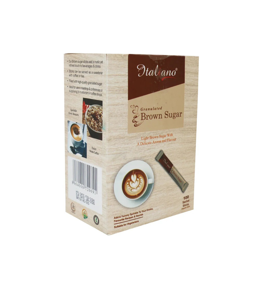 Picture of Italiano Brown Sugar Granulated 100 Sachet