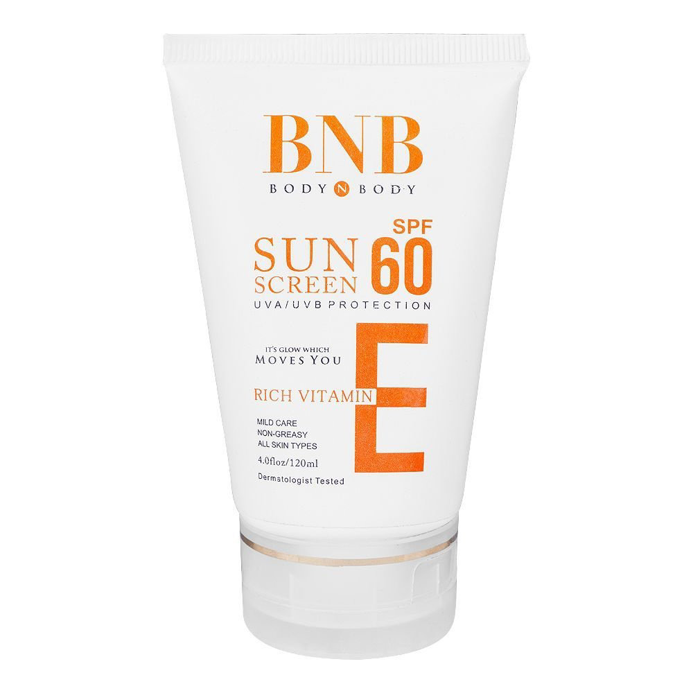 Picture of BNB Sunscreen SPF60 Rich Vitamin E 120ML