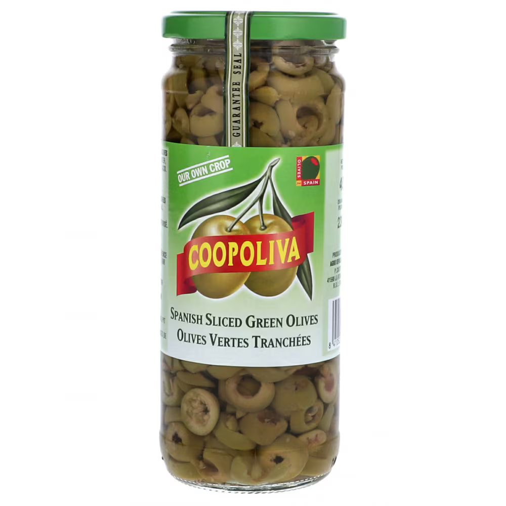 Picture of Coopoliva Sliced Green Olives 450GM