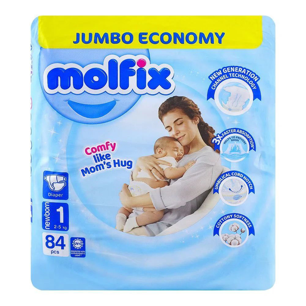 Picture of Molfix Baby Diaper Newborn -1 84pcs