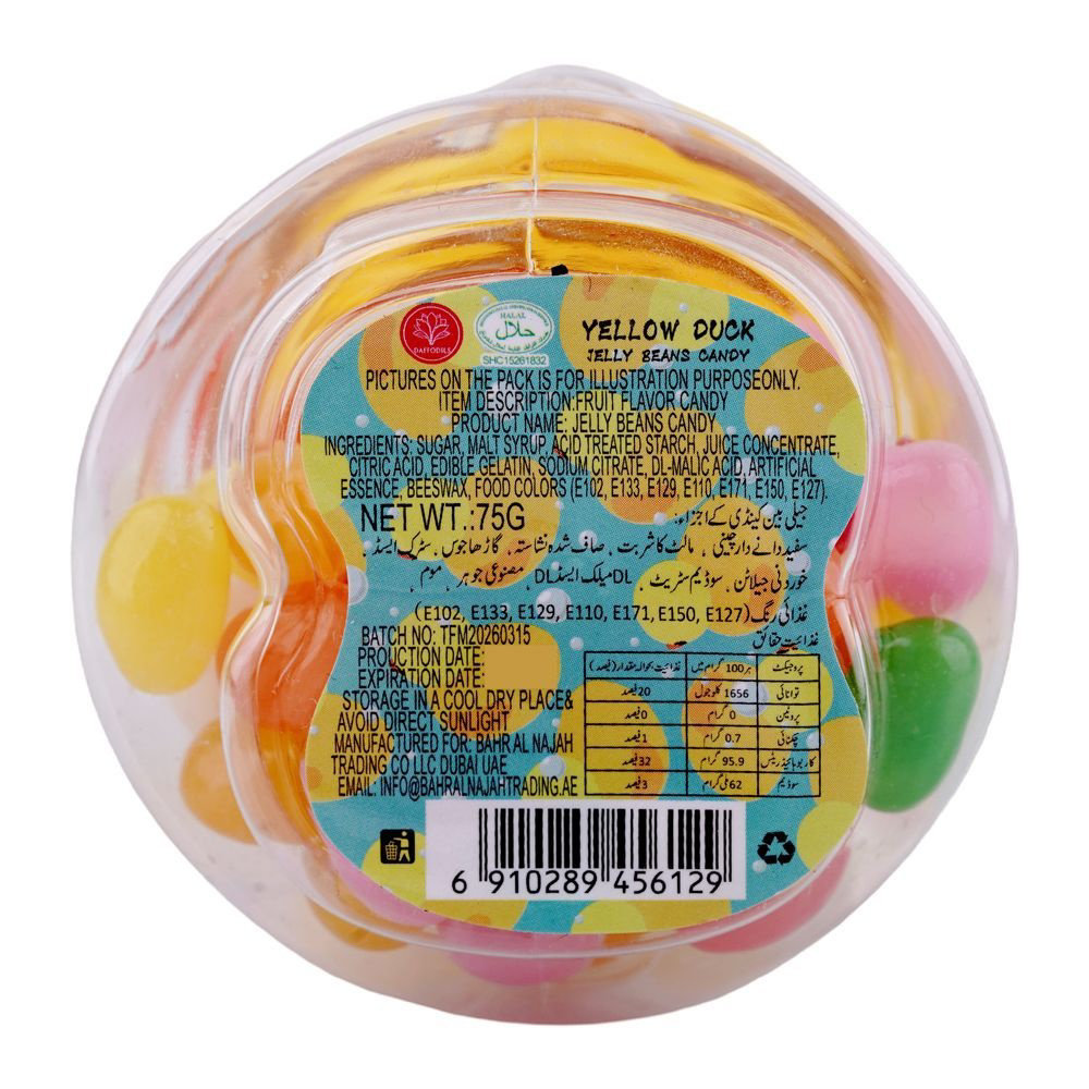 Picture of Daffodils Yellow Duck Jelly Beans Candy 75GM