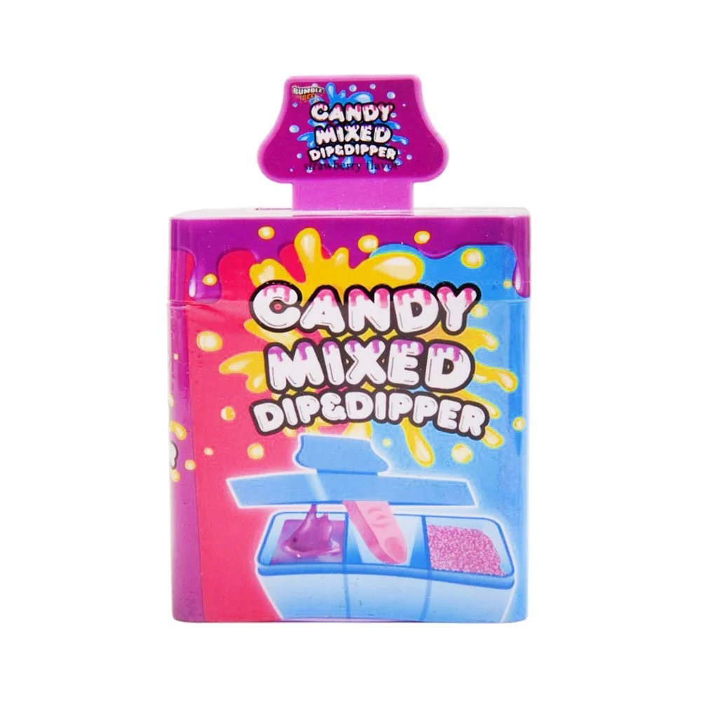 Picture of BUMBLE BEE DIP & DIPPER CANDY STRAWBERRY 61GM