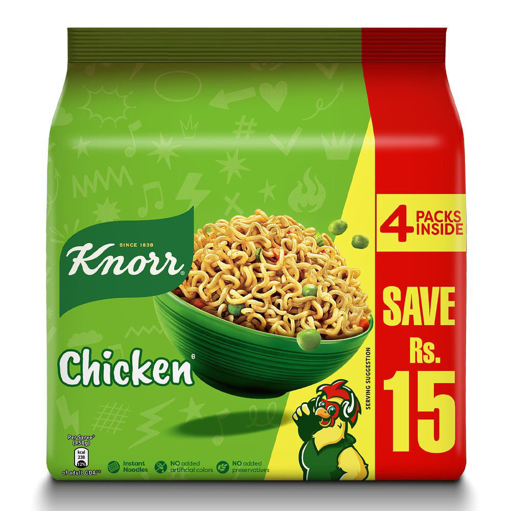 Picture of Knorr Chicken Instant Noodles 4 Packs 