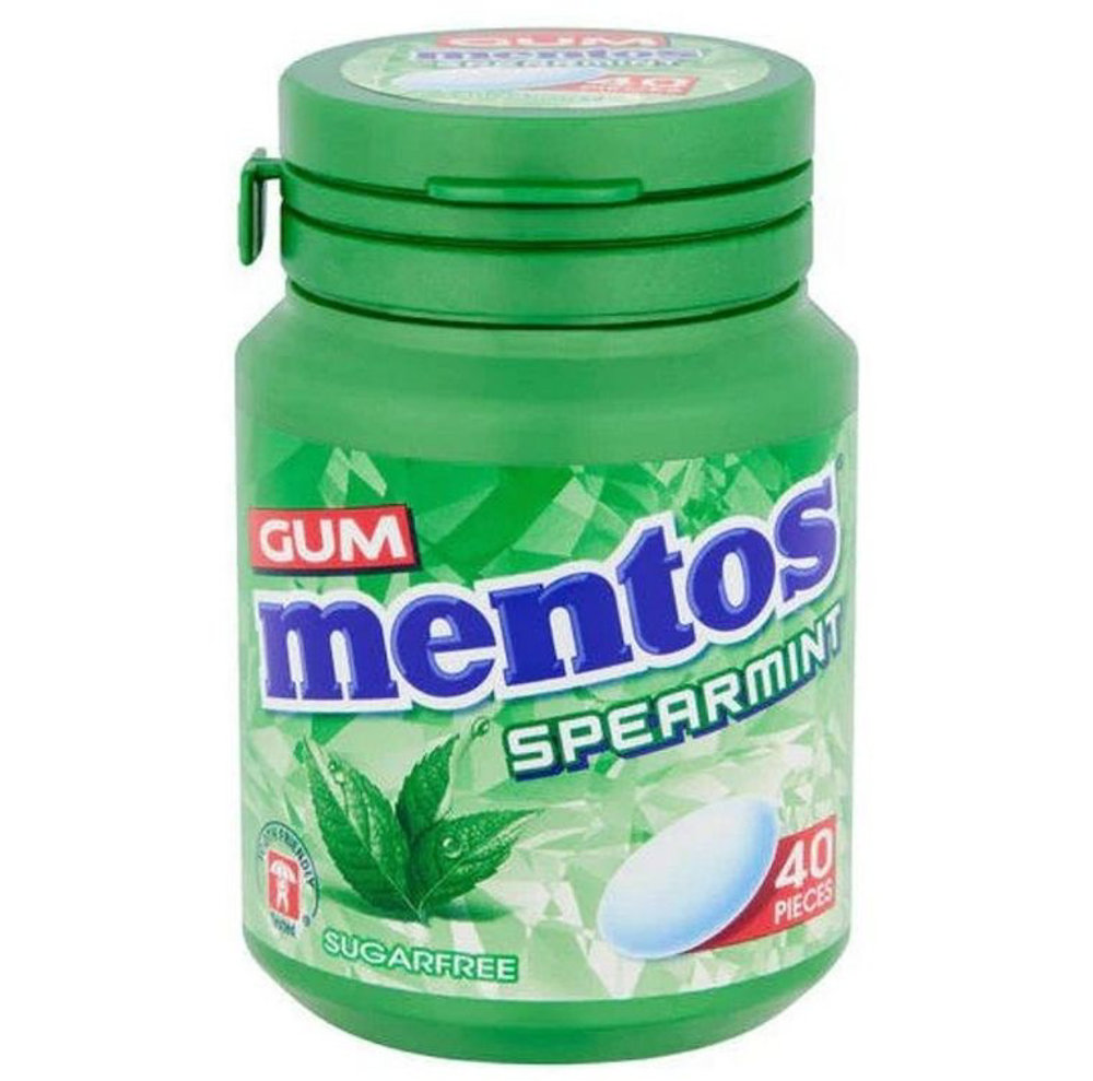 Picture of Mentos Gum Spearmint Sugar free 40Pcs 56GM