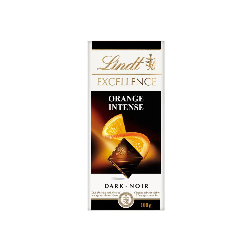 Picture of Lindt Excellence Orange Intense Dark Chocolate 100GM