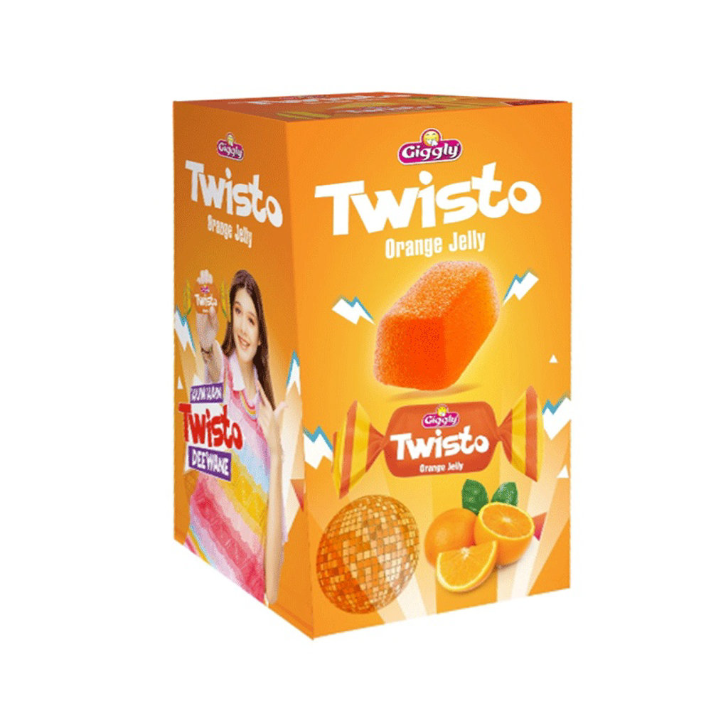 Picture of Giggly Jelly Big Twisto Orange 330GM