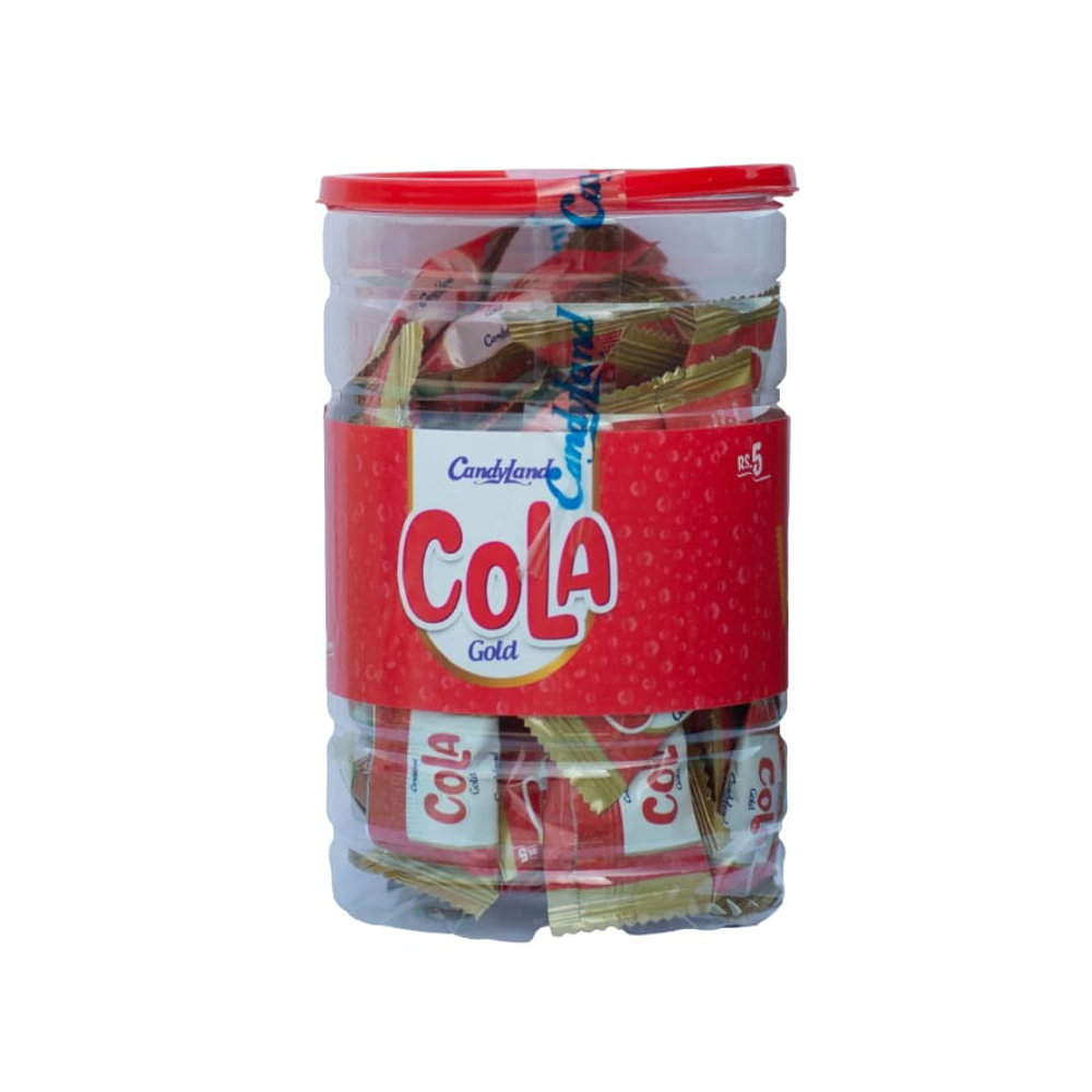 Picture of Candyland Cola Gold Candy Jar 50 Pcs 237gm