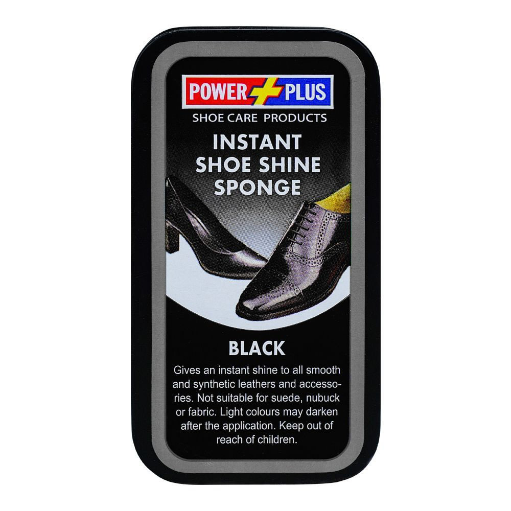 Picture of Power Plus Shoe Shine Sponge Black 